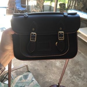 Dark brown Cambridge satchel company crossbody